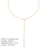 Pendant Choker Necklace for Women Minimalist Bamboo Chain Necklace Women Stainless Steel Necklace Jewelry - Image 9
