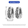 Openwork Leaf Pattern Hoop Earrings with Sculpted Detail - Image 53