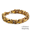 Powerful Versatile King Chain Men's Stainless Steel Rock Bracelet Punk Byzantine Chain Wrist Jewelry Gift - Image 17