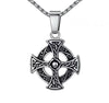 Retro Celtic Knot Pattern Disc Cross Pendant Necklace for Men Gothic Punk Street Jewelry Gift - Image 6