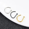 Fake Nose Ring Hoop No Piercing for Nose Lip and Ear 20G - Image 4