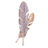 Temperament Elegant Full Rhinestone Hollow Feather Brooches for Men Classic Brooch Suit Lapel Pin Jewelry Accessories - Image 3