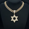 Six-Pointed Star Pendant Necklace with Cuban Chain Options - Image 9