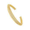 Openwork Zirconia Gold-Plated Brass Bangle/Ring: Uniquely Designed Women's Evening and Wedding Jewelry - Image 10