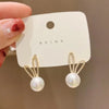 White Women's Dangle Earrings Blooming Flower Acrylic Enamel Butterfly Imitation Pearl Heart Hanging Earrings Elegant Brinc - Image 4