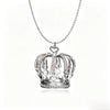 Crown Pendant Necklace on Long Sweater Chain - Image 10