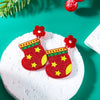 Acrylic Snowflake Star Christmas Tree Earrings Hook Drop Dangle For Women Xmas Party Jewelry Gift - Image 9