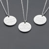 Stainless Steel Disc Pendant Necklace with 45 cm Chain and 5 cm Extension - Image 5