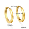Geometric Square Star Heart U Shape Hoop Earrings For Women Men Golden Sliver Color Stainless Steel Retro Piercing - Image 20