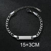 Personalized Bracelet For Men Women Stainless Steel Multi Styles Blank Nameplate Heart Bracelet Party Jewelry Gift - Image 15