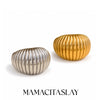 316L Stainless Steel Wide Ribbed Dome Shape Chunky Ring Gold Plated Pvd Jewelry For Women Daily Wear - Image 1