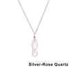 1Pc Hexagonal Cylindrical Crystal Necklace Wire Wrap Stone Pendant Stone Amethyst Necklace Valentine's Day Gift - Image 12