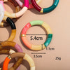 Chunky Acrylic Tube Bead Bangle with Multicolor Options - Image 35