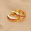 Simple Stainless Steel Small Hoop Earrings For Women Shiny Colorful Zircon Huggie Punk Earring Wedding Piercing Jewelry - Image 10