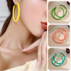 1 pair Round Circular Earrings Funny Jewelry Circle Accessories Acrylic Ear Jewelry Gift - Image 3