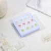 ZS 6 Pair/Lot Colorful Flower Acrylic Stud Earring Set For Women Girls Ear Studs Cartilage Helix Piercing Jewelry - Image 5