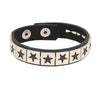European and American Punk Street Photography Nightclub Pentagram Square Rivet Bracelet Couple PU Leather Bangle - Image 9
