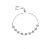 Charm Female White Zircon Stone Bowknot Bracelet Cute Silver Color Adjustable Wedding Jewelry For Women - Image 5