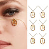 Silver Gold Letters A Z Initial Necklace Zirconia Letter Pendant Long Chain Say My Name Jewelry - Image 1