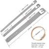 10pcs 8mm/10mm Stainless Steel Bracelet Bangles Wristband Accessory Fit Jewelry For Slide Letters Charms - Image 3