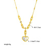 316L Stainless Steel Butterfly Moon Lock Blue Eyes Pendant Necklace For Women Multilayer Choker Chain Jewelry Gifts - Image 25