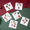 3/4pcs/set Christmas Badge Brooches Santa Claus Tree Bell Elk Snowflake Enamel Brooch Pins For Women Men Year Gift - Image 2