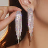 Long Tassel Drop Earrings for Women Black Gold Silver Color Rhinestone Dangle Earring Wedding Party Jewelry Gift - Image 39