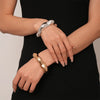 Exaggerated Irregular Cuff Bracelets for Women Punk Gold Silver Color Glossy Opening Plastic Bangle Female Jewelry - Image 3