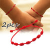 6pcs/set Handmade 7 Knots Red String Bracelet for Lover Protection Lucky Amulet and Friendship Braid Rope Wristband Jewelry Gift - Image 3