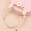 Starfish Anklet Chain Women Conch Shell Boho Leg Bracelet Beads Flower Jewelry Beach - Image 8