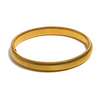 Stainless Steel Link Bangle with Rounded Profile in Gold-Tone or Silver-Tone - Image 13