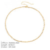 Box Chain Necklace Smooth Stainless Steel Choker Necklace Friendship 2MM Gold Color Women Gift Jewelry - Image 19
