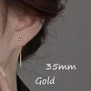 Dangle Earrings For Women Geometric Ball Long Tassel Chain Drop Silver Color Earring Minimalism Ear Line Kpop Jewelry - Image 12
