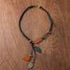 Bohemian Ethnic Wood Leaf Pendants Necklace Vintage Handmade Retro Statement Necklaces for Women Daily Wear Jewelry - Image 5