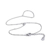 Stainless Steel Zircon Beads Back of Hand Chain Finger Bracelet Chic Sexy Jewelry Gift - Image 37