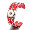 Adjustable Hollow Out 032 Arm Cuff Armlet Pu Leather Metal Fit 18mm Snap Button Bangle Bracelet Charm Jewelry For Women Gift - Image 8