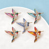 Lovely Hummingbird Brooches Pins For Women Unisex 5-color Beautiful Rhinestone Bird Animal Party Casual Brooch Gifts - Image 6