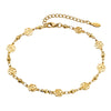 Adjustable Satellite Beaded Anklet Bracelets for Women,Stainless Steel Summer Beach Foot Chain Stainless Steel - Image 9