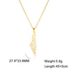 Map Outline Pendant Necklace with 45 cm Stainless Steel Chain - Image 14