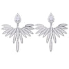 Korean Crystal Flower Drop Dangle Earrings for Women Hyperbole Crystal Angel Wing Earring Jewelry Accessories - Image 4