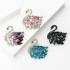 Classic Rhinestones Swans Brooches for Women Unisex Creativity Animals Pins Banquets Party Backpack Gifts Jewelry Accessories - Image 3