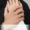 Sweet Cute Rabbit Carrot Couples Rings White/Pink Crystal Bunny Silver Color Adjustable Open Lovers Ring For Women Gift - Image 6