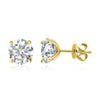 Plated Stud Earrings for Women Men Sparkling Classic Bridal Jewelry Silver Rose Gold Earring - Image 9