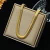 316L Stainless Steel Metal Chain Necklace For Women Gold Plated Neck Chain Jewelry Lady Gift - Image 14