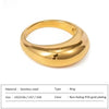 Colala Simple Stainless Steel Rings for Women Arc Rings Jewellery No Fading Geometric Ring Size 5 6 7 8 - Image 8