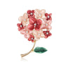 Multi-Style Floral Brooches, Enamel Rhinestone Flower Lapel Pins for Women - Image 6