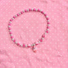 2pcs/set Cute Animal Cartoon pink candy Children's sweater necklace pearl bracelet for children gift - Image 4