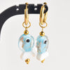 1Pair Dopamine Summer Sea Glass Fish Pendant Stainless Steel Cute Animal Bee Y2K Girl Hoop Earrings Jewelry - Image 4