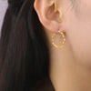 Geometric Hoop Earrings Women 28-54MM Gold Plated Stainless Steel Earrings Jewelry Party Birthday Gift - Image 11