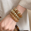 Square-Spliced Bead Bangle with Elastic Cord and Multiple Designs - Image 29